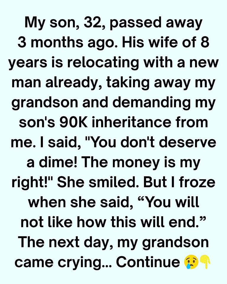 Three Months After My Son’s Passing, His Widow Made a Move I Never ...